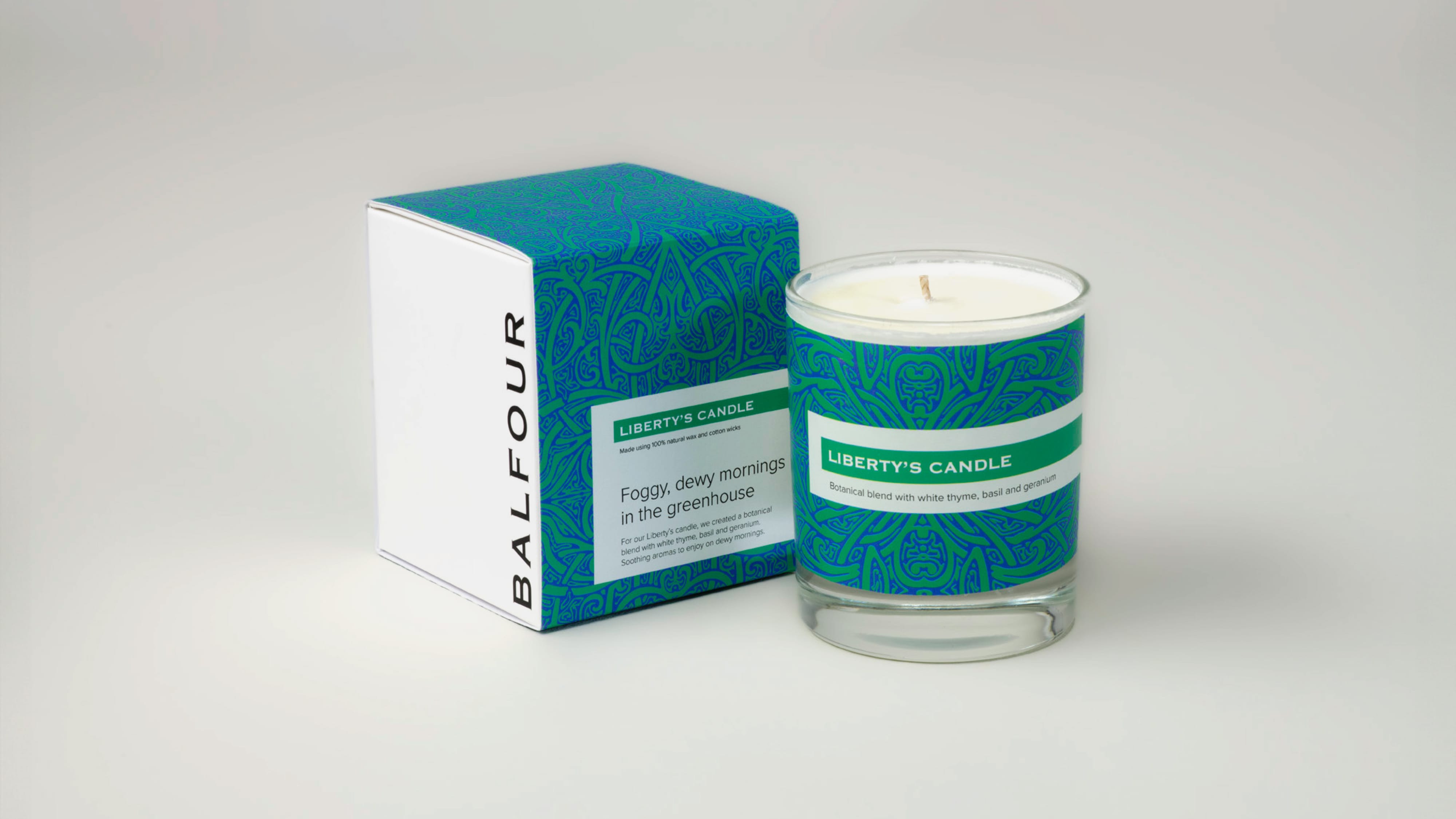 Balfour Winery Candle Packaging, Website design and development